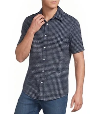 Cremieux Premium Denim Geo Short Sleeve Woven Shirt