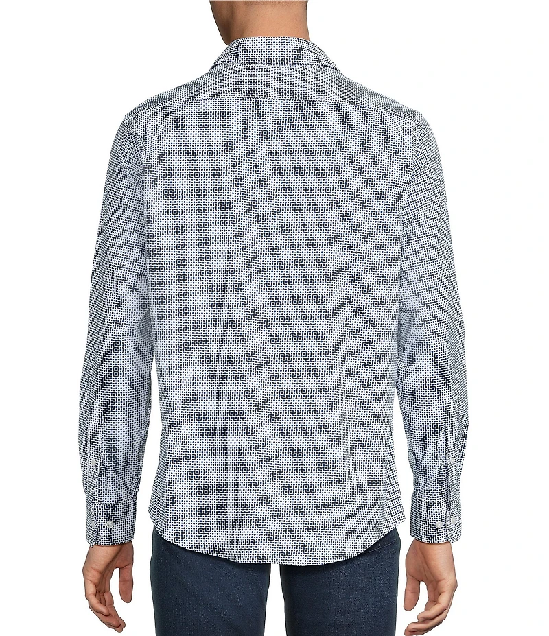 Cremieux Premium Denim Geometric Dot Long Sleeve Woven Shirt