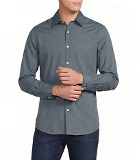 Cremieux Premium Denim Geometric Long Sleeve Woven Shirt