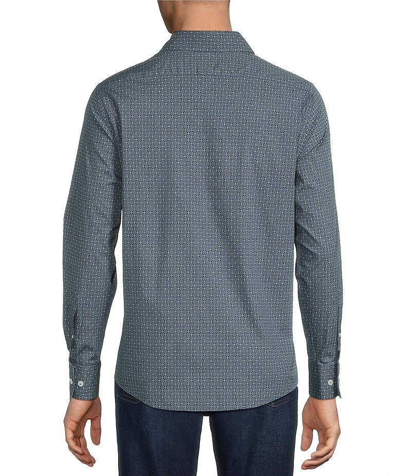 Cremieux Premium Denim Geometric Long Sleeve Woven Shirt