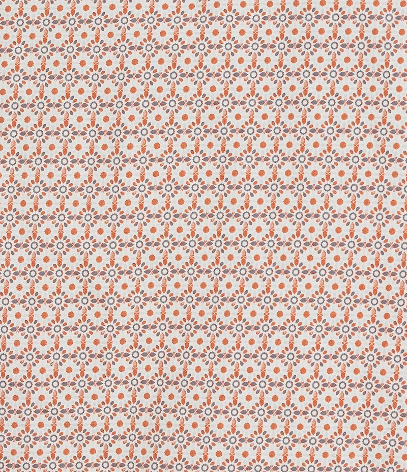 Cremieux Premium Denim Geometric Print Short Sleeve Button Front Woven Shirt