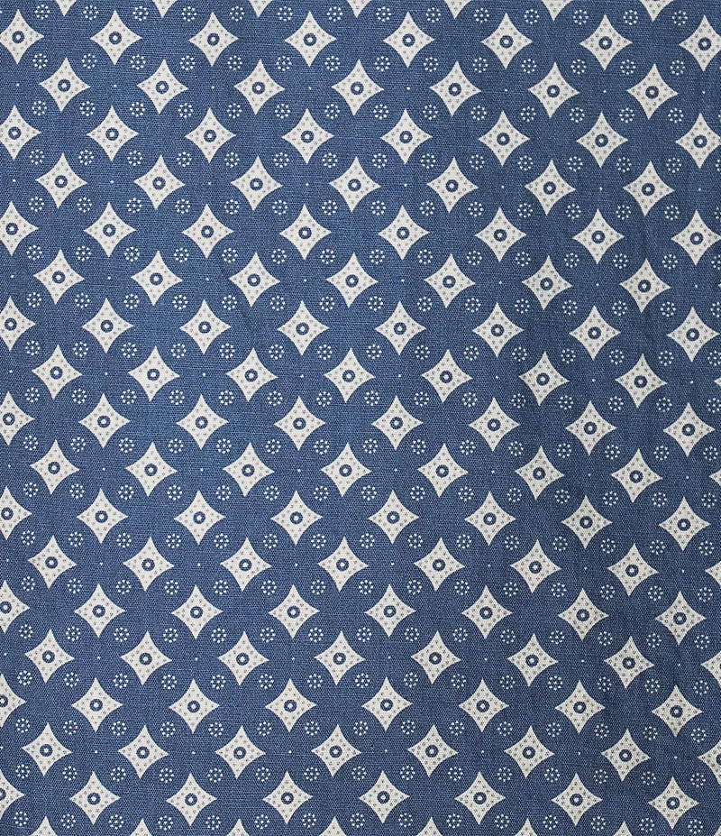 Cremieux Premium Denim Geometric Print Stretch Short Sleeve Woven Shirt
