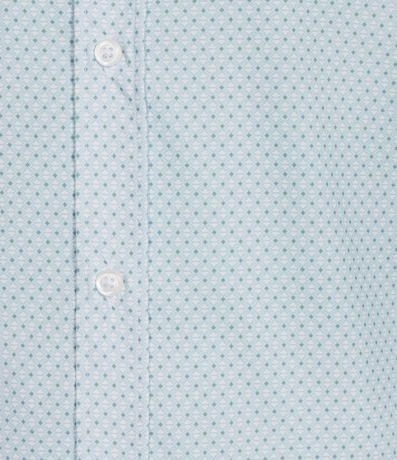 Cremieux Premium Denim Micro Geo Short Sleeve Woven Shirt