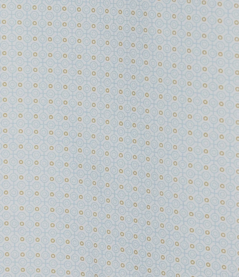 Cremieux Premium Denim Micro Geometric Print Short Sleeve Woven Shirt