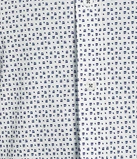 Cremieux Premium Denim Micro Square Geometric Stretch Long Sleeve Woven Shirt