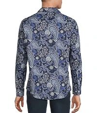 Cremieux Premium Denim Midnight Paisley Long Sleeve Woven Shirt