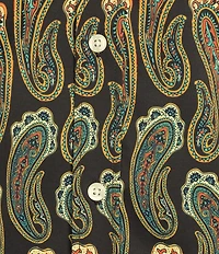 Cremieux Premium Denim Modern Paisley Print Short Sleeve Woven Shirt