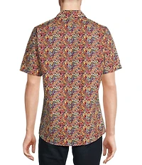 Cremieux Premium Denim Modern Paisley Print Stretch Short-Sleeve Woven Shirt