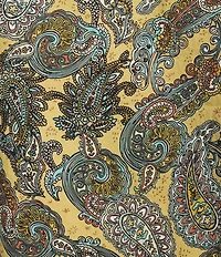 Cremieux Premium Denim Paisley Print Stretch Short Sleeve Woven Shirt