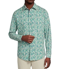 Cremieux Premium Denim Paisley Stretch Long Sleeve Woven Shirt