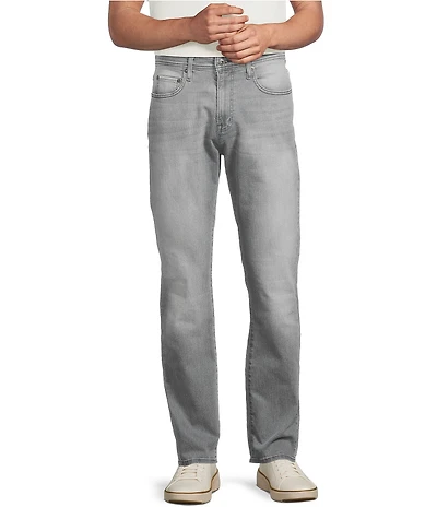 Cremieux Premium Denim Relaxed Straight Solid Stretch Jeans