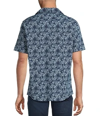 Cremieux Premium Denim Scroll Print Short Sleeve Woven Shirt