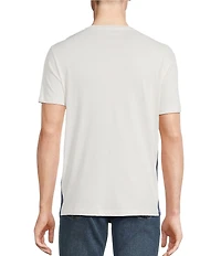 Cremieux Premium Denim Side Stripe Detail Short Sleeve T-Shirt