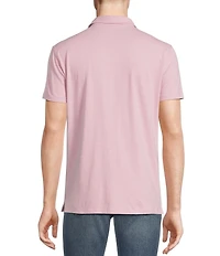 Cremieux Premium Denim Solid Coat Front Knit Shirt