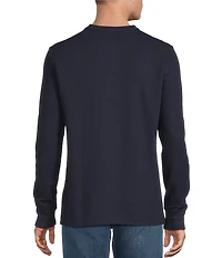 Cremieux Premium Denim Solid Long Sleeve Henley Shirt