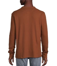 Cremieux Premium Denim Solid Long Sleeve Henley Shirt
