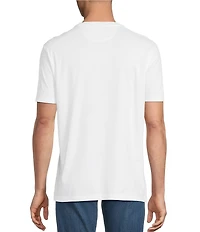 Cremieux Premium Denim Solid Short Sleeve Henley Shirt