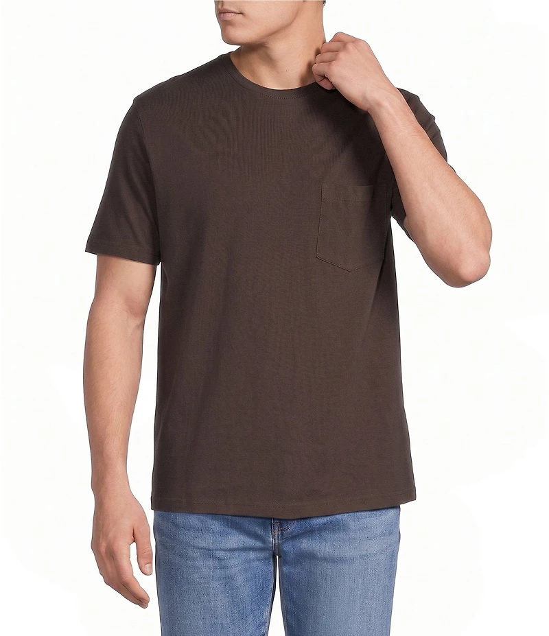 Cremieux Premium Denim Solid Short Sleeve Pocket T-Shirt