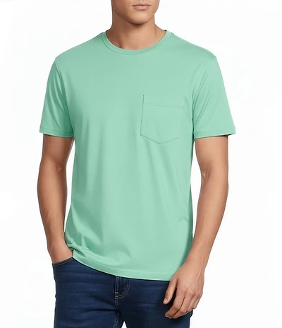 Cremieux Premium Denim Solid Short Sleeve Pocket T-Shirt