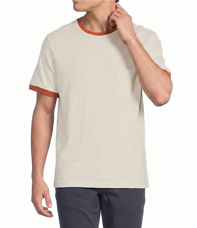 Cremieux Premium Denim Solid Short Sleeve Ringer T-Shirt