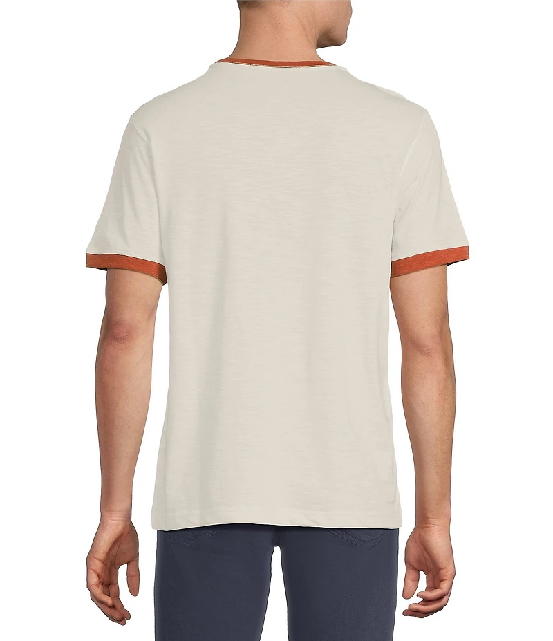 Cremieux Premium Denim Solid Short Sleeve Ringer T-Shirt