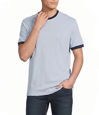 Cremieux Premium Denim Solid Short Sleeve Ringer T-Shirt
