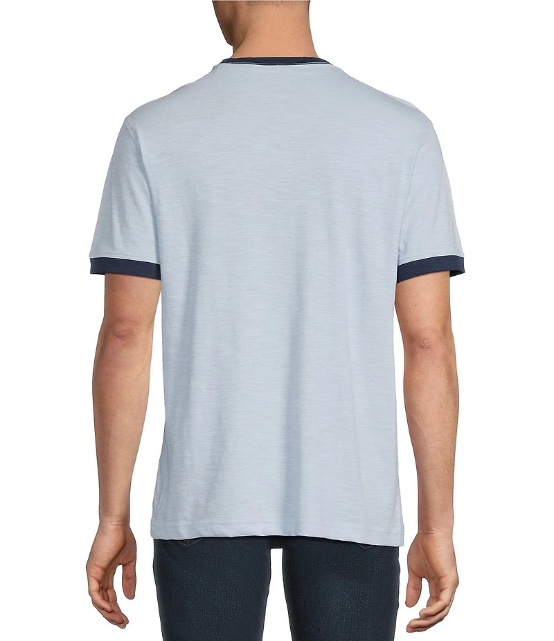 Cremieux Premium Denim Solid Short Sleeve Ringer T-Shirt