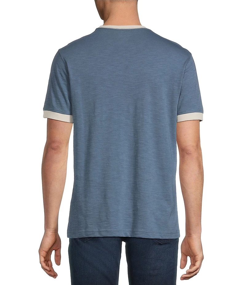 Cremieux Premium Denim Solid Short Sleeve Ringer T-Shirt