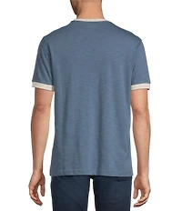 Cremieux Premium Denim Solid Short Sleeve Ringer T-Shirt