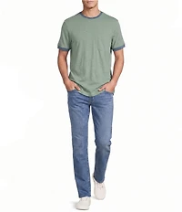 Cremieux Premium Denim Solid Short Sleeve Ringer T-Shirt