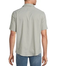 Cremieux Premium Denim Solid Short Sleeve Woven Shirt