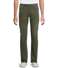 Cremieux Premium Denim Straight Fit Olive Stretch Jeans