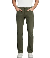 Cremieux Premium Denim Straight Fit Olive Stretch Jeans