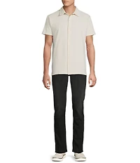 Cremieux Premium Denim Straight Fit Solid Stretch Jeans