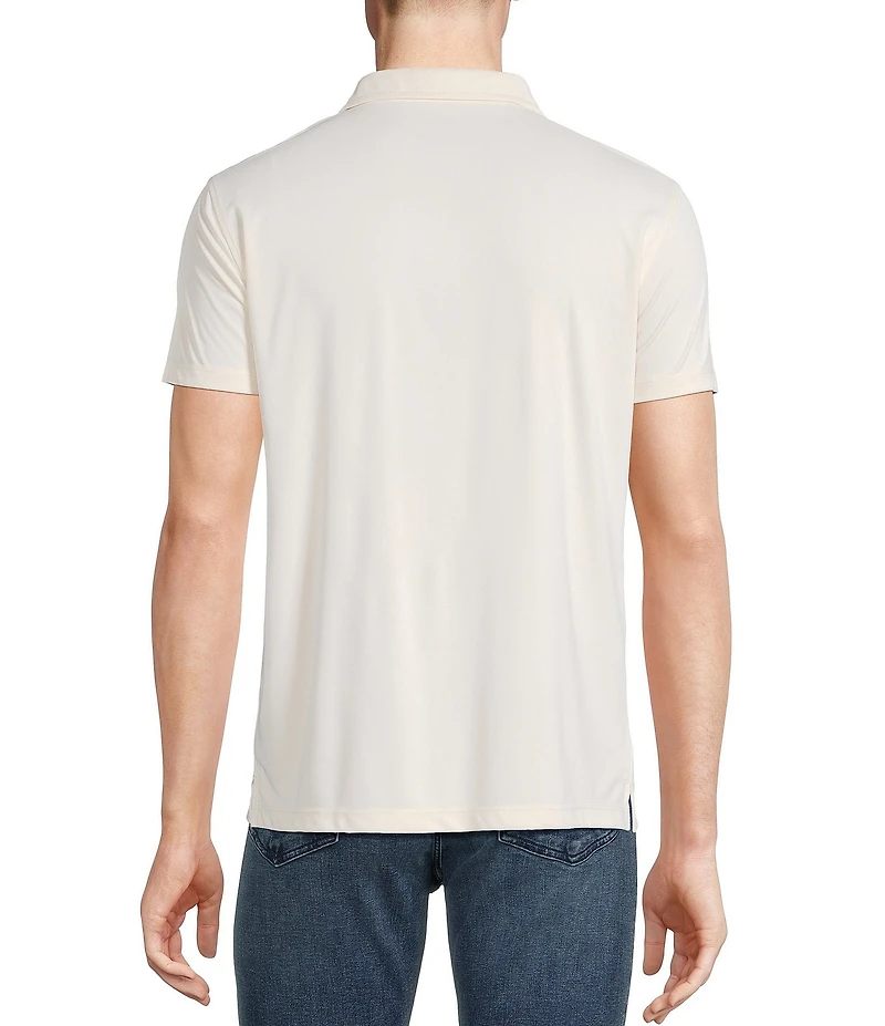 Cremieux Premium Denim Stripe Detailed Coat Front Knit Shirt