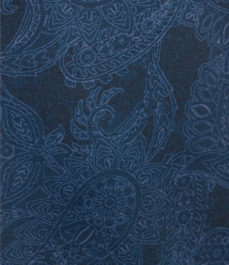 Cremieux Premium Denim Tonal Paisley Stretch Long Sleeve Woven Shirt