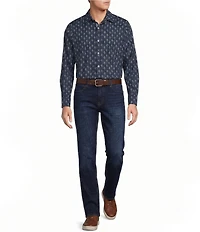 Cremieux Premium Denim Paisley Long Sleeve Woven Shirt