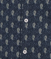 Cremieux Premium Denim Paisley Long Sleeve Woven Shirt