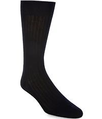 Cremieux Rib Crew Cotton Blend Dress Socks