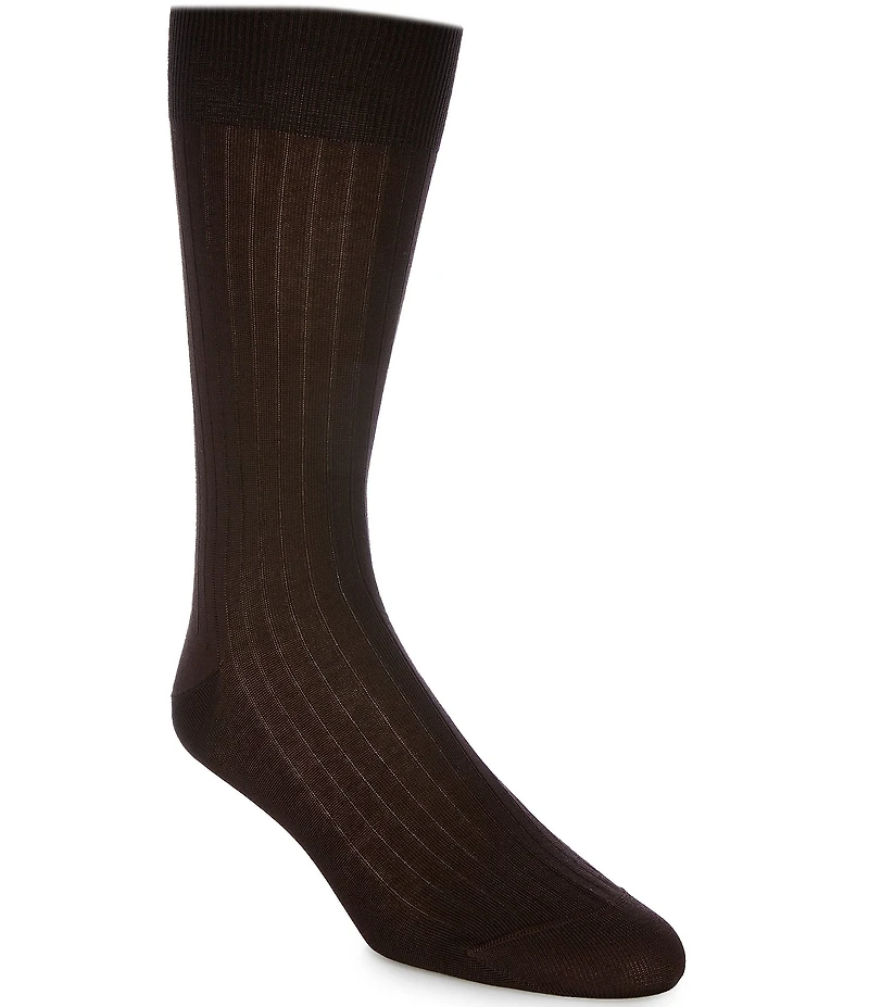 Cremieux Rib Crew Cotton Blend Dress Socks