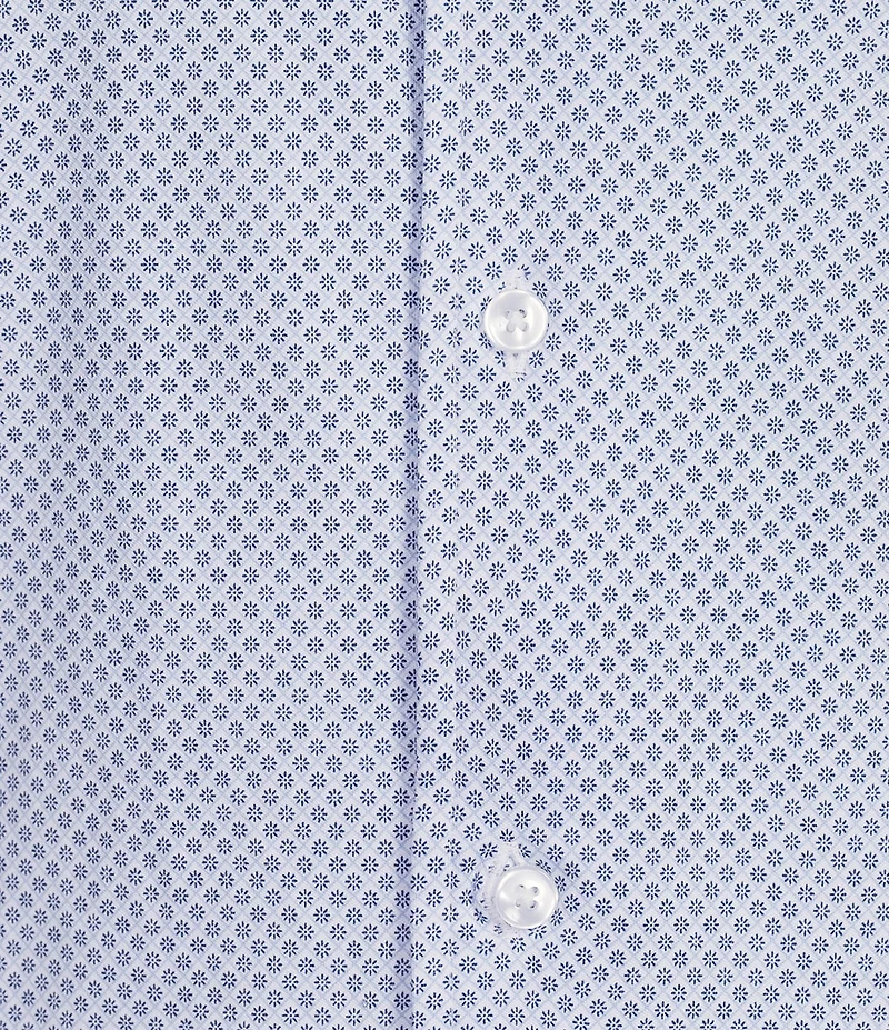 Cremieux Signature Label Geometric Tile Print Short Sleeve Coat Front Shirt