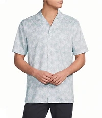 Cremieux Signature Label Paisley Print Short Sleeve Woven Camp Shirt