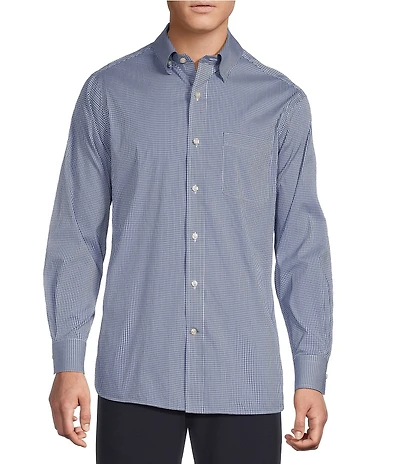 Cremieux Signature Label The ETA Long Sleeve Hidden Button Down Collar Gingham Woven Shirt