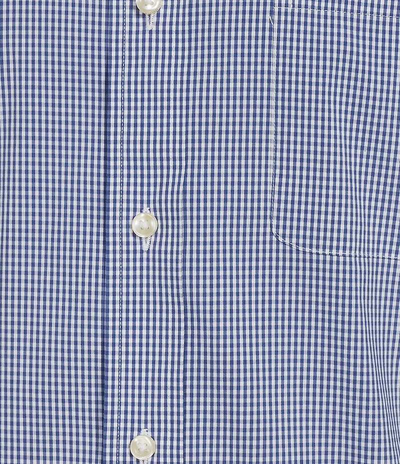 Cremieux Signature Label The ETA Long Sleeve Hidden Button Down Collar Gingham Woven Shirt