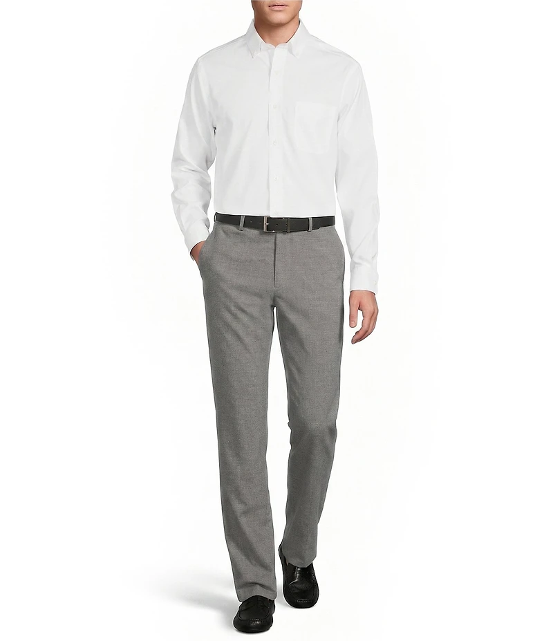 Cremieux Signature Label The Icon Solid Long Sleeve Woven Shirt