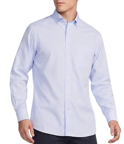 Cremieux Signature Label The Icon Solid Long Sleeve Woven Shirt