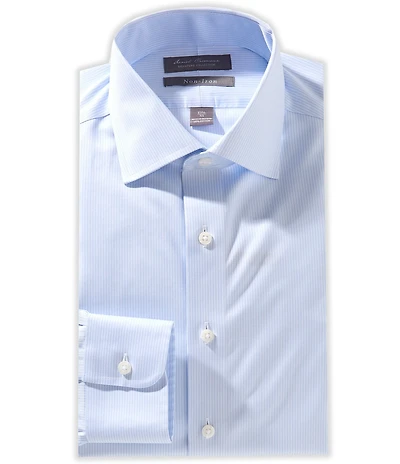 Cremieux Slim Fit Spread Collar Stripe Dress Shirt