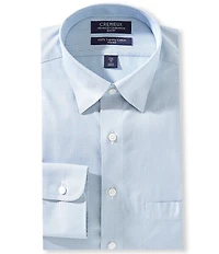 Cremieux Slim Fit Spread Collar Vertical Dash Pattern Dobby Dress Shirt