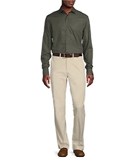 Cremieux Blue Label Soho Slim Fit Flat-Front Twill Comfort Stretch Casual Pants