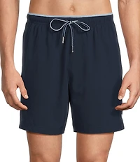 Cremieux Solid 6#double; Inseam Swim Trunks
